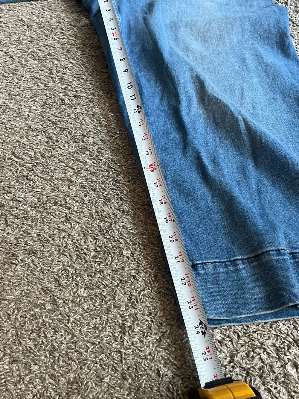 Anthropologie Maeve the Colette Cropped Jeans Denim Pants Wide Leg Plus Size 18 - Picture 3 of 7